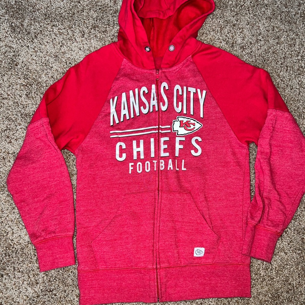 Kansas City Chiefs Full Zip Hoodie Size Small